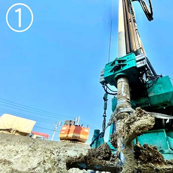 地盤補強工事1